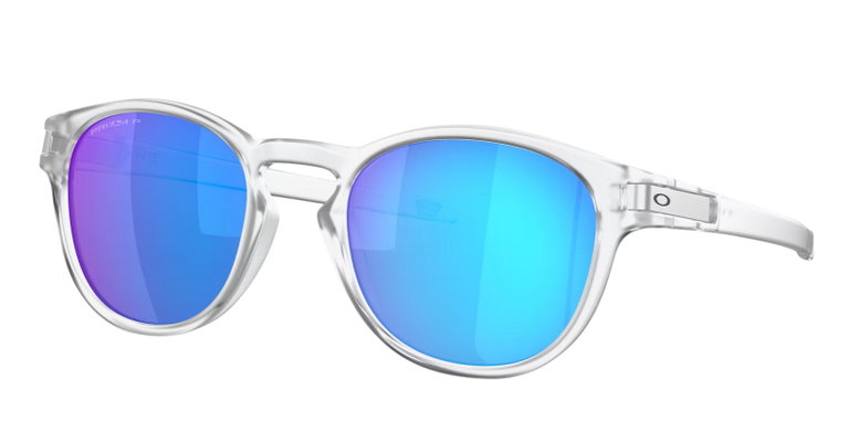 Oakley Sonnenbrille Latch Polarisiert (Glasfarbe: Prizm sapphire polarized) transparent matt - 1 Brille